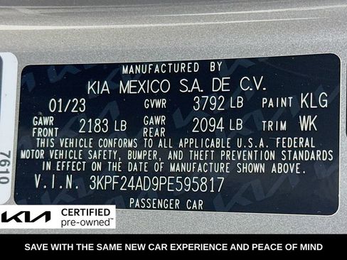 Certified 2023 Kia Forte LXS FWD image 34