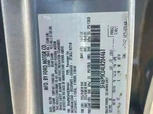 Used 2020 Ford Fusion SEL FWD image 7