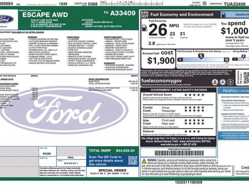 Certified 2026 Ford Escape ST-Line Elite w/ Premium Technology Package AWD/4WD image 29