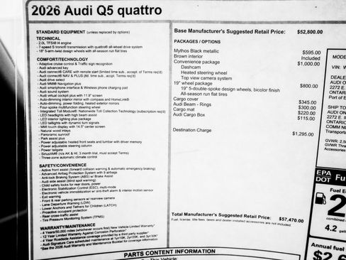 New 2026 Audi Q5 Premium AWD/4WD image 30