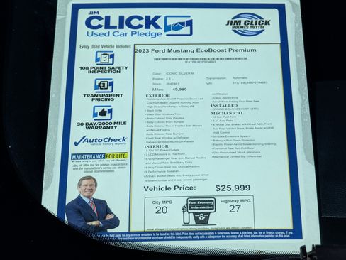 Certified 2023 Ford Mustang Premium image 13