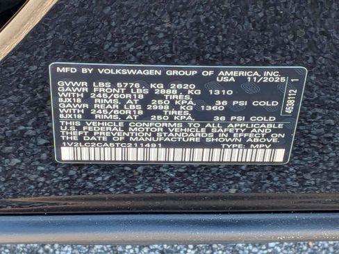 New 2026 Volkswagen Atlas Cross Sport SE image 36