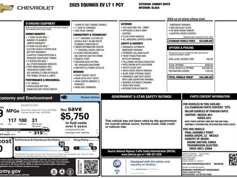 Used 2025 Chevrolet Equinox EV LT FWD image 4
