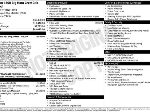 New 2026 RAM 1500 Big Horn AWD/4WD image 3