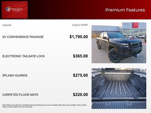 New 2026 Nissan Frontier SV w/ SV Convenience Package AWD/4WD image 3