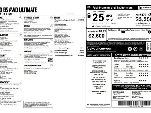 Used 2024 Volvo XC60 B5 Ultimate image 39