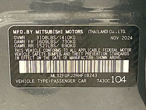 Used 2024 Mitsubishi Mirage G4 Black Edition image 29