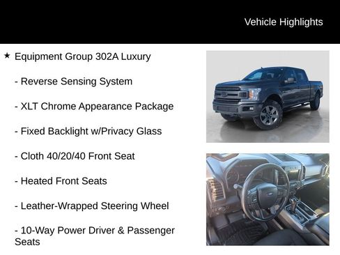 Used 2018 Ford F150 XLT w/ Equipment Group 302A Luxury image 11
