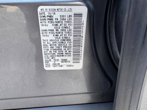 Used 2017 INFINITI QX70 2WD image 14