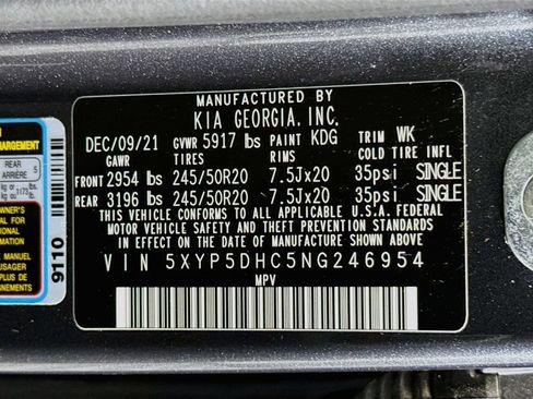 Used 2022 Kia Telluride SX w/ Nightfall Edition Package AWD/4WD image 35