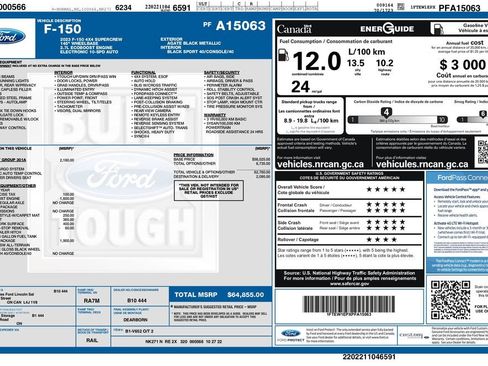 Used 2023 Ford F150 XLT w/ Equipment Group 301A Mid AWD/4WD image 3