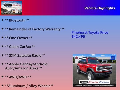 Used 2024 Ford Bronco Heritage Edition AWD/4WD image 16