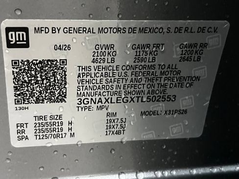 New 2026 Chevrolet Equinox RS w/ Convenience Package III FWD image 29
