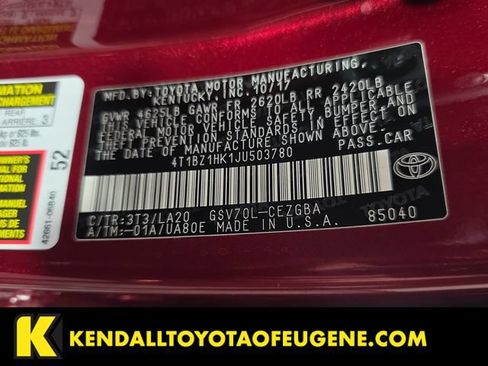 Used 2018 Toyota Camry XLE w/ Driver Assist Package FWD image 10