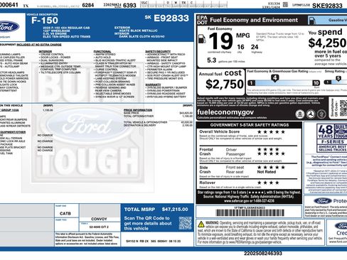 Used 2025 Ford F150 XL w/ Equipment Group 103A High AWD/4WD image 3