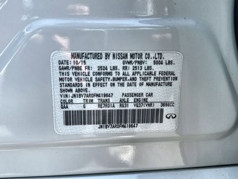 Used 2015 INFINITI Q50 Premium w/ Navigation Package image 29