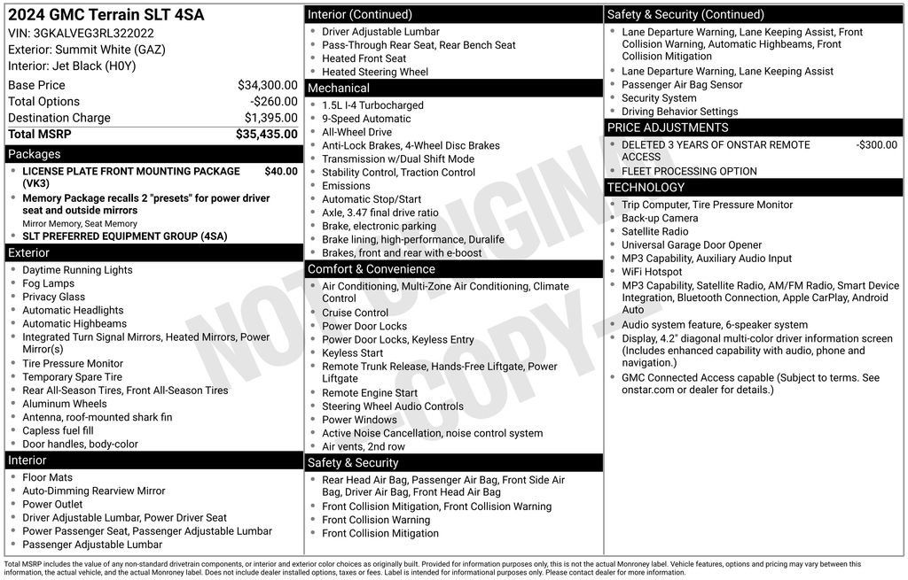 Certified 2024 GMC Terrain SLT AWD/4WD image 34