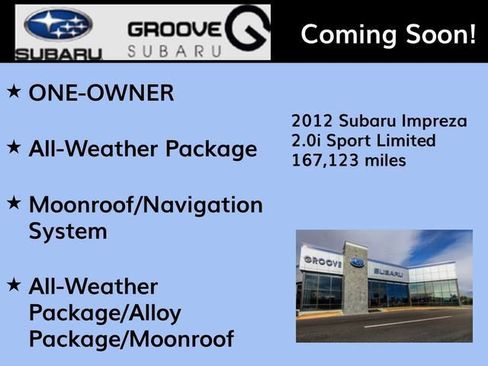 Used 2012 Subaru Impreza 2.0i Sport Limited AWD/4WD image 2