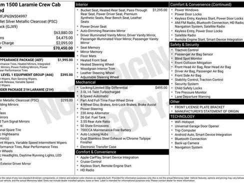 Used 2025 RAM 1500 Laramie w/ Sport Appearance Package AWD/4WD image 36