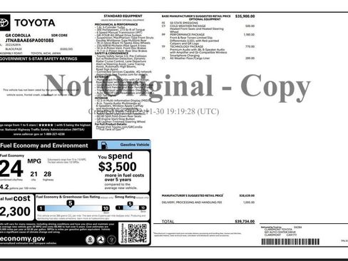 Used 2023 Toyota Corolla GR w/ Performance Package AWD/4WD image 14