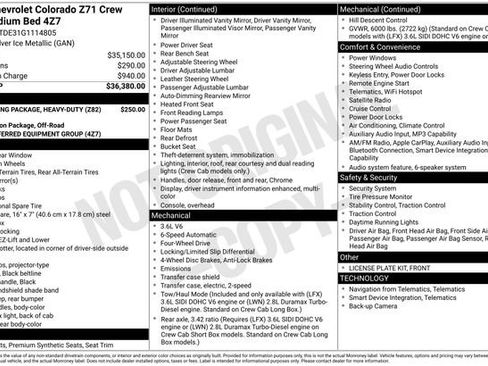 Used 2016 Chevrolet Colorado Z71 AWD/4WD image 2