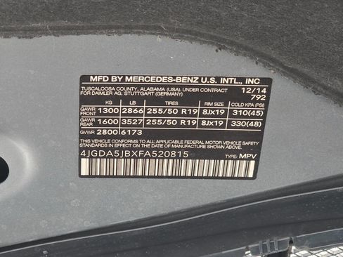 Used 2015 Mercedes-Benz ML 350 2WD image 60