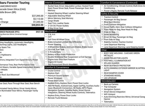 Certified 2024 Subaru Forester Touring w/ Convenience Package image 31