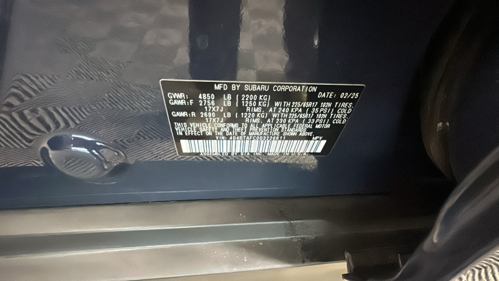 Used 2025 Subaru Outback Premium AWD/4WD image 11