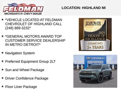 New 2027 Chevrolet Traverse LT w/ Sun and Wheel Package AWD/4WD image 3