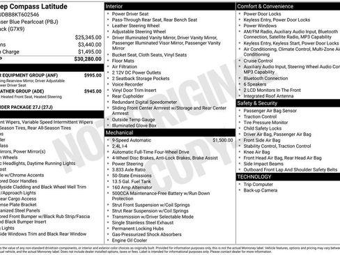 Used 2019 Jeep Compass Latitude w/ Popular Equipment Group image 42