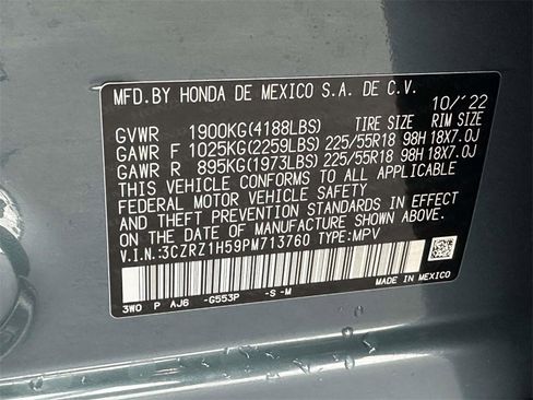 Certified 2023 Honda HR-V Sport image 28