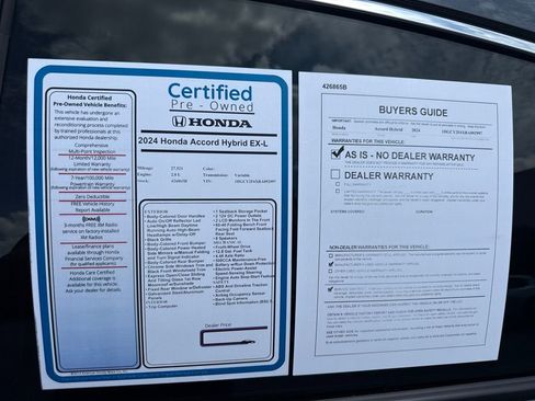 Certified 2024 Honda Accord EX-L image 11