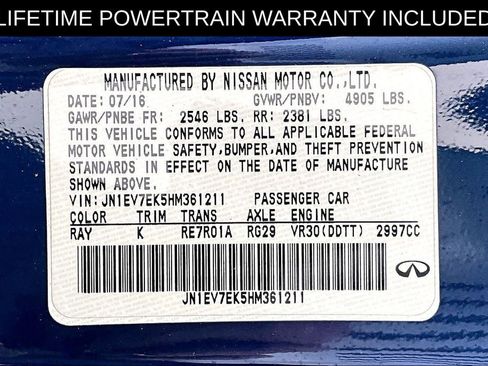 Certified 2017 INFINITI Q60 3.0t w/ Premium Plus Package 3.0T RWD image 46