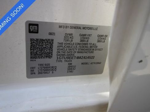 Used 2021 GMC Sierra 1500 AT4 AWD/4WD image 6