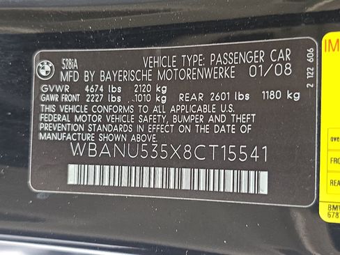 Used 2008 BMW 528i Sedan RWD image 34