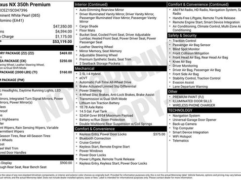 Used 2025 Lexus NX 350h AWD w/ Accessory Package (Z2) image 39