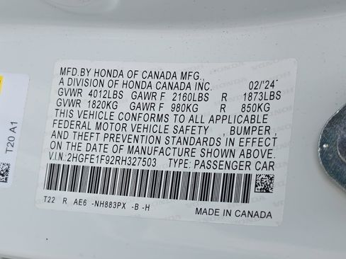 Certified 2024 Honda Civic Touring image 36