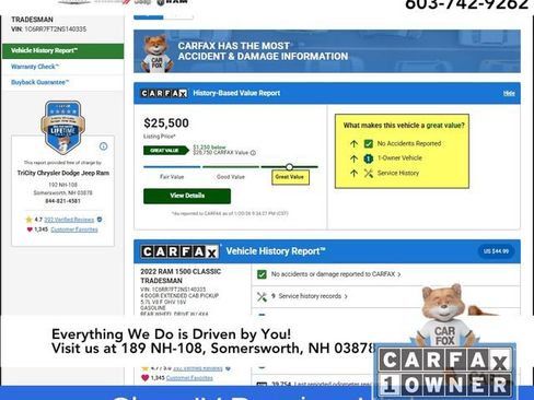 Used 2022 RAM 1500 Tradesman w/ Trailer Tow Group image 12