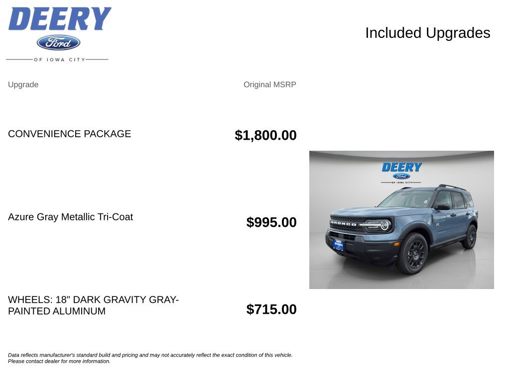 New 2026 Ford Bronco Sport Big Bend w/ Convenience Package AWD/4WD image 15
