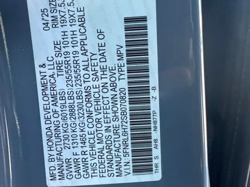 Certified 2025 Honda Odyssey Sport-L image 34