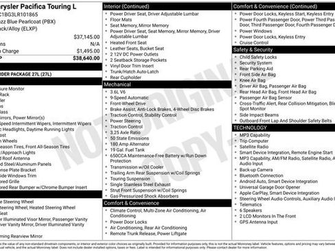 Used 2020 Chrysler Pacifica Touring-L FWD image 3