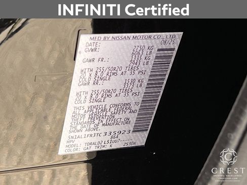 Certified 2026 INFINITI QX60 Luxe w/ Cargo Package image 32