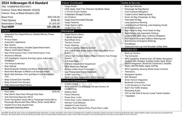 Certified 2024 Volkswagen ID.4 2WD image 39