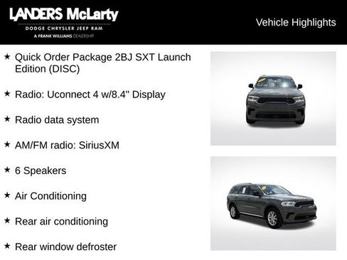 Used 2023 Dodge Durango SXT Launch Edition RWD image 5