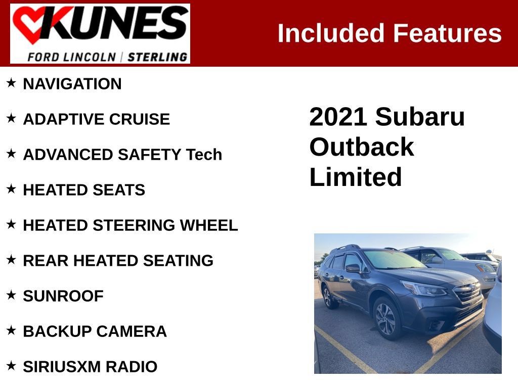 Used 2021 Subaru Outback Limited AWD/4WD image 2