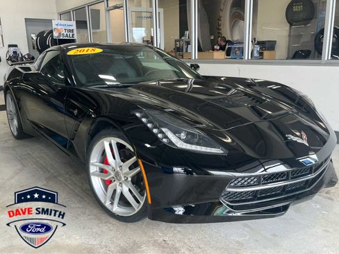 Used 2018 Chevrolet Corvette Stingray Coupe w/ 1LT image 1