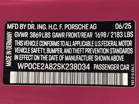 Certified 2025 Porsche 718 Boxster Spyder RS image 10