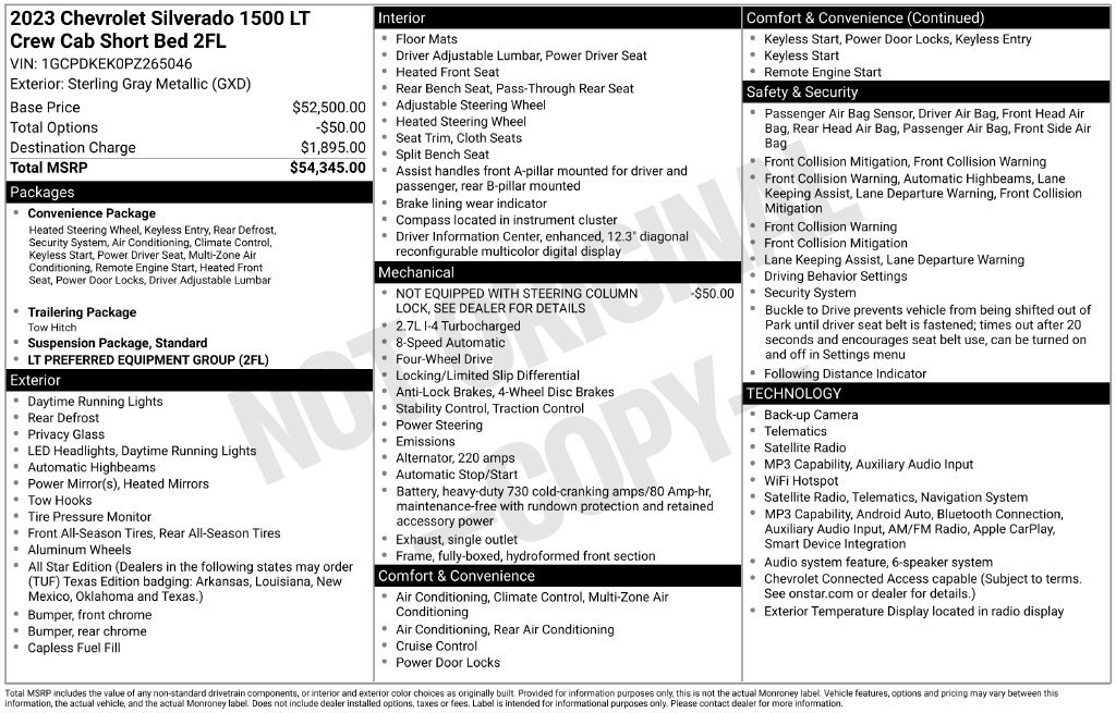Used 2023 Chevrolet Silverado 1500 LT AWD/4WD image 18