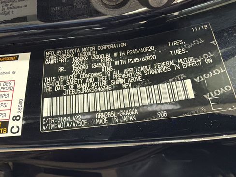 Used 2019 Toyota 4Runner Limited AWD/4WD image 11