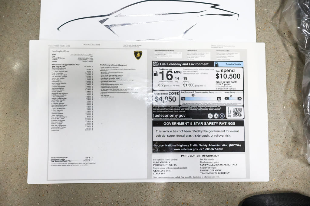 Used 2024 Lamborghini Urus Performante AWD/4WD image 78